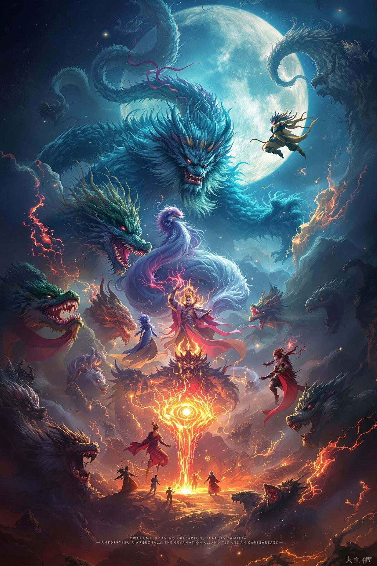 封神第一部：朝歌风云(2023) 神话影视海报 - 导演乌尔善 - 苹果官网网址