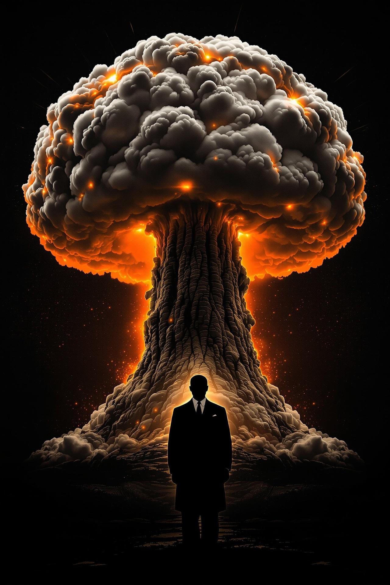 奥本海默(2023) 传记影视海报 - 导演克里斯托弗·诺兰 - 苹果官网网址